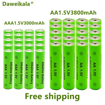 AA + AAA baterija baterija baterija baterija baterija AA 1.5 V 3800mAh/1.5 V AAA 3000mah Alkalna baterija svjetiljku igračke sat MP3 player zamjena Ni-Mh baterije