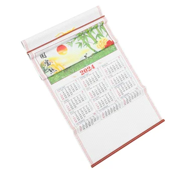 Zidne kalendare na kinesku Novu Godinu, tradicionalni svitak, Mjesečev kalendar, ukras, Godina Zmaja, ukras za dom