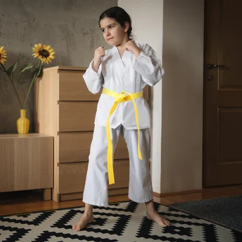 Boji rejting zone za taekwondo, pamuk pojas za borilačke vještine judo, karate, Aikido, uniforma, pojas za vježbanje borilačkih vještina za djecu i odrasle