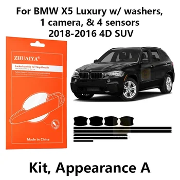 Zaštitne obloge Na Rub vrata, Zaštitna Folija za Šalice Ručke na Vratima TPU PPF Za BMW X5 Luxury s kamerom washers1 i 4 senzora 2018-2016 4D SUV