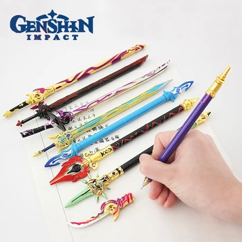 Anime Genshin Impact Гелевая Ručka Mental Zhongli Klee Signature Olovke Studentski Školski Obrazovni Sadržaji Gaming Pribor Za Pisanje