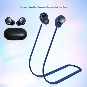 Silikon Anti-Izgubio Ropes Remen Za Vješanje Na vrat, Kompatibilan S Bluetooth Anker SoundCore Space A40, Kompatibilan s Remenom Kabel Za slušalice