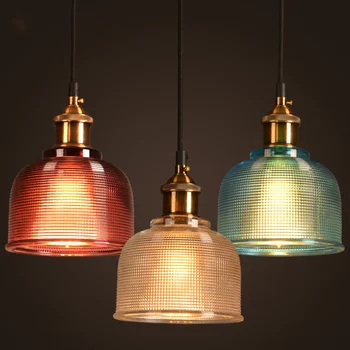 Visi visi lampa Nordic Glass Lamp Moderni viseći svijećnjak mesing Kreativni minimalistički Transparentno abažur E27 za restoran