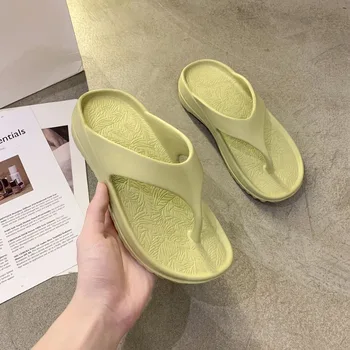 Nova vrsta papuča riblja kost za žene u ljeto 2023 godine na debelim potplatima i meke cipele za nošenje сандвичей na ulici Zapatos