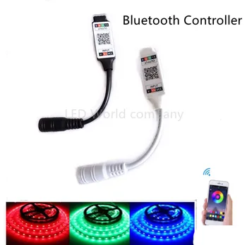 DC 5V 12V 24V Mini RGB Bluetooth kompatibilan Kontroler Music Mini RGB Bluetooth-kompatibilni Led Kontroler Za led Trake RGB