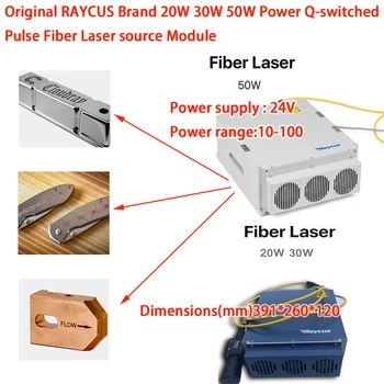 Originalni fiber laser modul Raycus GQM Generator impulsa snage 20 W 30 W 50 W 100 W 1064 nm za stroj za lasersko označavanje i rezanje