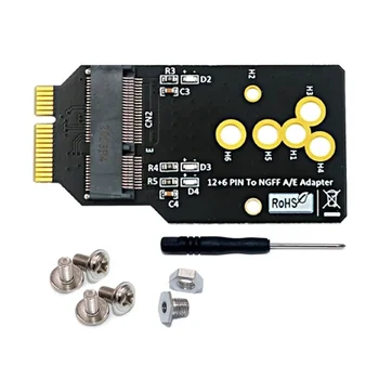 AX200/201/210 Modul WIFI6 na ploči adapter 12 + 6Pin Podržava 2230 M. 2 Ključni modul A/E Za zamjenu BCM94360CS2 BCM943224PCIEBT2