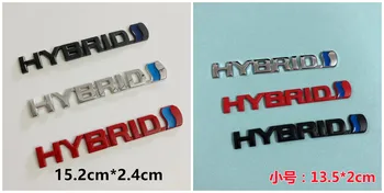 5X 3D naljepnice s logotipom HIBRIDNOG vozila, postavljanje metalni amblem, бейджа, temperature decal, auto-pribora za Prius Toyota Camry Crown Auris Rav4