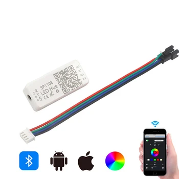 SP110E Bluetooth Пиксельный Kontroler za SM16703 TM1804 UCS1903 WS2811 WS2812B SK6812 WS2801 WS2813 RGB RGBW Full color Led Traka