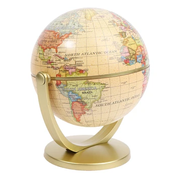 Zemaljski Globus Karta Svijeta S postoljem Edukativne Igračka za Geografiju Ukras Kuće Uredski Ukras i Dar za djecu