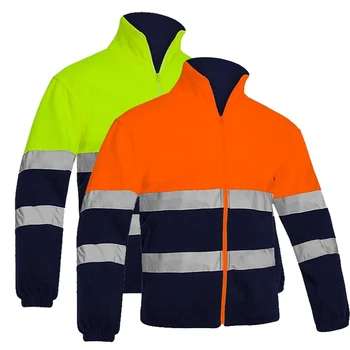 Muška dvije boje светоотражающая runo jakna visoke vidljivosti, zaštitna jakna, topla radna odjeća