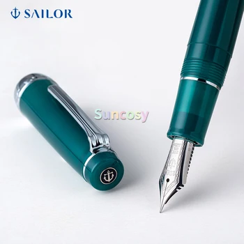Nalivpero Mornar Professional Gear Ocean Green s перьевым olovkom od 21-karatnog zlata M 8391, proziran plavo-zelena, trim rodij