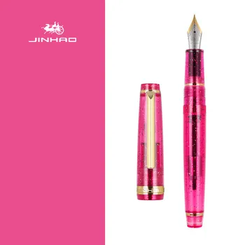 Jinhao 82 Transparentno-ružičaste boje Poslovni ured, Studentski Školskog Pribora, Nalivpero s tankim perom, Novo