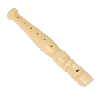 Mali drveni записывающий instrument Flauta Prijenosni alat za klarineta sa 6 rupa, jednostavno nastava glazbena igračka za djecu