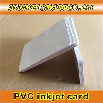 50 kom Inkjet PVC kartica bez čipa 86 mm * 54 mm, Plastičnim identifikacijske kartice za Epson Old T50 za Epson New R230 R300 za printer Canon ladica za kartice
