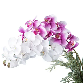 Orhideja-leptir s ovim dodirom, umjetno cvijeće za vjenčanje dekoracije, buket od umjetnog cvijeća, Orhideja-moljac, dekoracija za dom u dnevnom boravku