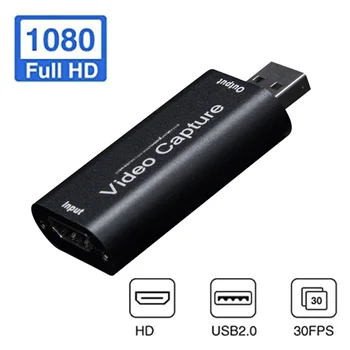 USB kartica za snimanje videa 4K 1080P, kompatibilnu s HDMI i USB 3.0, snimanje na digitalni slr fotoaparat, računalo s akcijske kamere za streaming igara