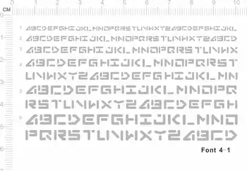 Siva naljepnica s natpisom u stilu милитари u mjerilu Super Mini, fontovi 4-1, oznaka s toboganom
