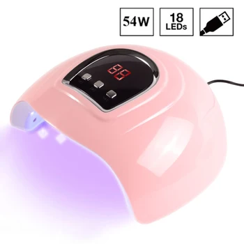 Profesionalna UV-led lampa za sušenje noktiju SA UV lampa Za sušenje UV-gel-lak za nokte s LCD zaslonom Alat za manikuru noktiju