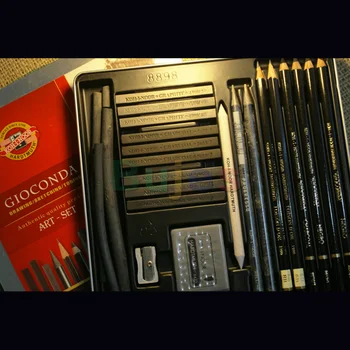 Set za crtanje KOH-I-NOOR Gioconda 8898 (23шт), Zeichen-Set im Metalletui, 23 boje, olovke u Boji za umjetnike