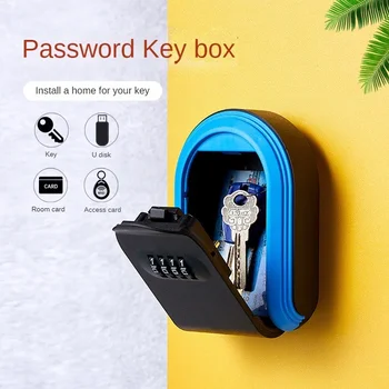 Zid keystore, 4-znamenkasti kod ključ, sef za pohranu plastične tipke, sef za internu uporabu na otvorenom Za dom i ured