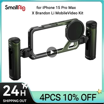 Mobilni видеокомплект SmallRig X Brandon Li za iPhone 15 Pro Max, bežični ručka za upravljanje snimanja u jednom kliku, s 52 mm VND-filter