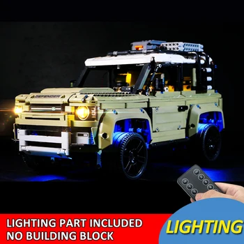 Komplet led žarulje za auto Lego 42110 Land Rover Defender, blokovi, igračke, skup žarulje (samo rasvjeta, bez modela blokovi)