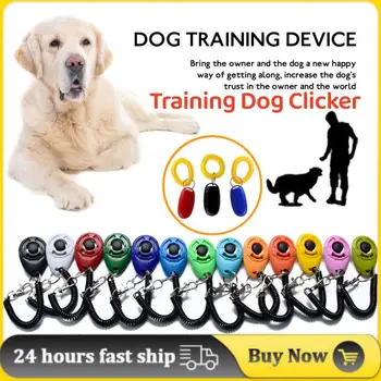 Dog training вистер Za kućne ljubimce pse, Mačke, plastične pasa, Kliker, Alati za obuku, Podesiv remen za ručni zglob, Audio privezak Za pse, Oprema za štence