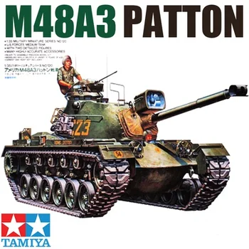Model vojne spremnika Tamiya u mjerilu 1:35 SAD M48A3 Patton Tank Building Kit Tenk Hobi DIY 35120
