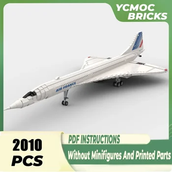 Vojni model Moc Građevinske cigle u Mjerilu 1:72 Tehnologija Concorde Fighter modularnim Darove Božićne igračke Setovi 