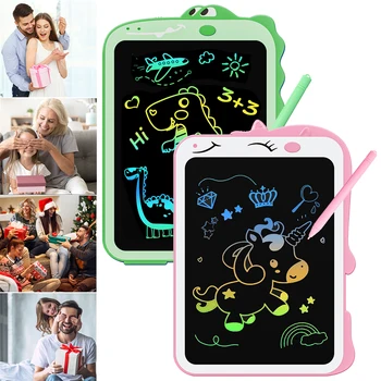 8,5-inčni LCD ploča za pisanje, reusable ploča za crtanje s единорогом/dinosaurus, elektroničke bilježnice za crtanje za djevojčice i dječake 3, 4, 5, 6, 7, 8, 9 godina