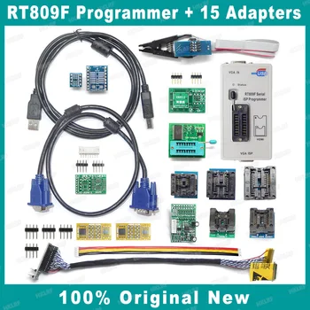 100% Originalni Programer RT809F + 15 Adaptera ISP LCD Programmer SOP8 IC Test Spona/Adapter 1.8 V/EDID Kabel/Adapter TSSOP8