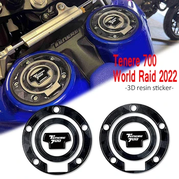 Zaštita poklopca rezervoara motor s naljepnicama, kompatibilna sa Yamaha Tenere 700 World Raid s 2022 godine