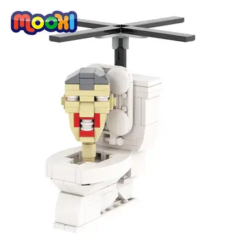 MOOXI Skibidi Toaletni Osoba Protiv Monitora 135шт MOC Cigle Let Wc DIY Igra Gradivni Blokovi Dječje Igračke Za Djecu Dar MOC1360