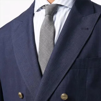 2383-R-Proljeće-jesen odijelo u kavez visoke klase, muški business casual odijelo, trend приталенный odijelo po mjeri
