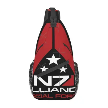 Нагрудная torba s logom Mass Effect N7, moderan prijenosni školska torba preko ramena u različitim stilovima