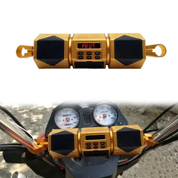 Motocikl MP3 player Zvučnik na upravljaču Bluetooth Glazba FM radio Vodootporan Podesivi Nosač Bicikla Audio Stereo 12V