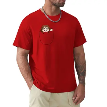 Džepni Prijatelj - t-Shirt Ochaco za sportaše, bijele zabavna majica za dječake za muškarce