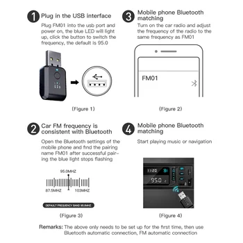 3X FM Odašiljač Auto Bežične Bluetooth 5,0 Радиомодулятор Komplet Аудиоадаптер Hands-free Komunikacija Bez Kašnjenja i BEZ Buke