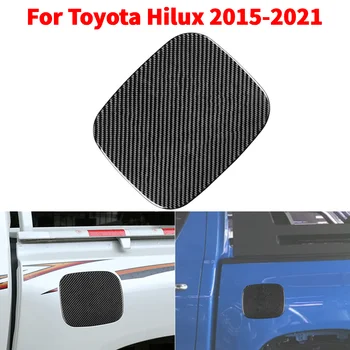 Poklopac spremnika goriva Dekorativna naljepnica Završiti poklopca goriva gorivo je od karbonskih vlakana Poklopac spremnika goriva auto Oznaka za Toyota Hilux 15-21