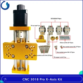 CNC 3018 Pro X-Axis Kit Pogodan za glodalica CNC 3018 Pro/Plus sa priborom za glodalica CNC. Ažuriranje klizni površine.