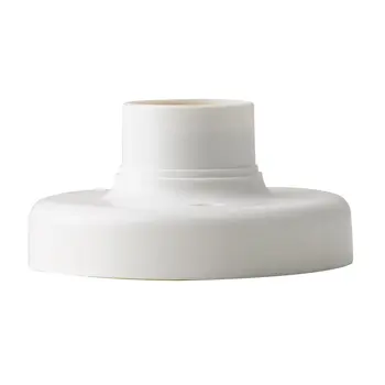 Novi okrugli plastični temelj E27 s vijčanim žarulja, držač za utičnice, bijeli