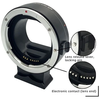 Prijelazni prsten objektiva EF-EOSR Zamjena Af-za objektiv Canon EF EF-S na Canon EOS R RF-nosač za R5C R6 R7 R3 R10