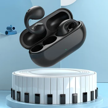 Bežični dodatak za uši Slušalice s koštane vodljivosti Bluetooth 5.3 Uho isječak na серьге Sportske slušalice Kuke za slušalice sa mikrofonom