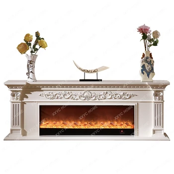 Kamin u europskom stilu 2 m, ormar za tv, kućno ognjište od punog drveta, Imitacija grijanja каминной police Led plamen