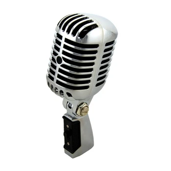 Profesionalni Žični Klasični Starinski Mikrofon Dobre Kvalitete Dinamičke Moving Coil Mike Deluxe Metal Vocal Old Style Ktv Mic Mike