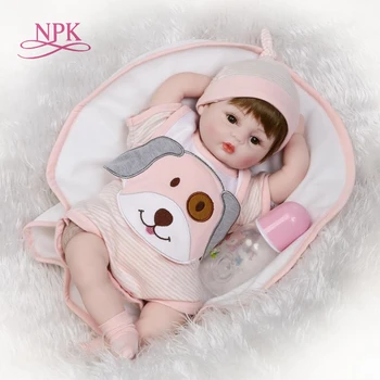 NPK novi dizajn reborn baby doll, mekana na dodir, sa filter tijelom i vlasulja, vrlo slatka igračka za igre za djecu