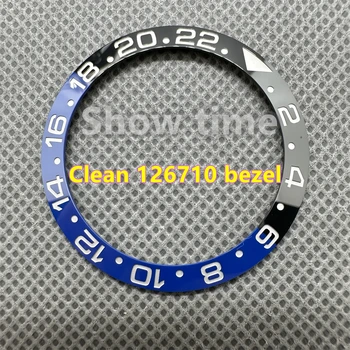 Visokokvalitetna Satni Detalj Čist Tvornice Keramičkih Oštrica GMT plava / crna batman Rezervni Pribor 116710/126710