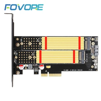 Adapter M. 2 PCI Express M. 2 NVMe uz karticu PCI Express AHCI M2 SSD b-ključ PCI e PCIe kartica конвертерная