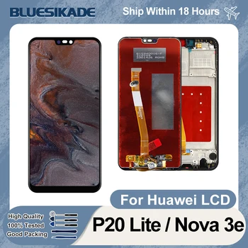 Za Huawei P20 Lite LCD zaslon osjetljiv Na Dodir Digitalizator Sklop Za Huawei Nova 3e Prikaz EML-L09C EML-L29C Rezervni Dijelovi